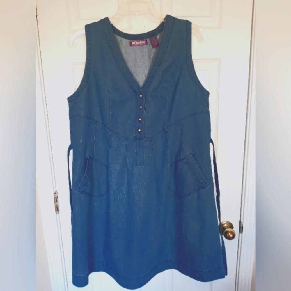 Blue Jean Dress with Tie Back Size 18W